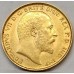 AUSTRALIA 1907 . HALF 1/2 SOVEREIGN . MELBOURNE . GOLD . LONG DIE CRACK
